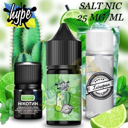 Набор Hype Cactus Lime Salt (25 мг/мл) 30 мл. Набор Hype Cactus Lime Salt (25 мг/мл) 30 мл.