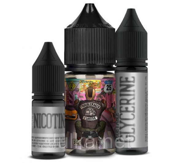 Набір Troublemaker SALT Florida (50мг/мл) 30мл. Набір Troublemaker SALT Florida (50мг/мл) 30мл.
