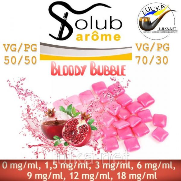 Набір Solubarome Bloody Bubble 70/30 Oganic 100 мл Набір Solubarome Bloody Bubble 70/30 Oganic 100 мл