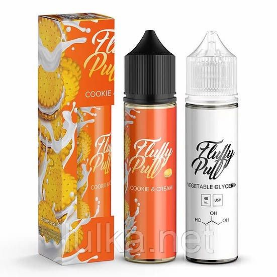 Набір Fluffy Puff Cookie & Cream 60мл Organiс Набір Fluffy Puff Cookie & Cream 60мл Organiс