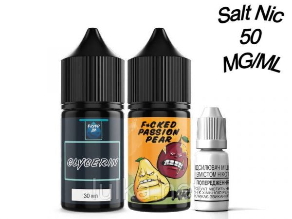 Набір Salt Fucked Passion Pear 50 мг/мл 30 мл. Набір Salt Fucked Passion Pear 50 мг/мл 30 мл.