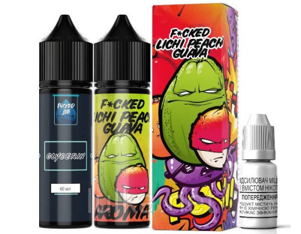 Набір Fucked Lichi Peach Guava 60мл Organic Набір Fucked Lichi Peach Guava 60мл Organic