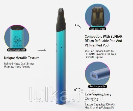 Elf Bar Mate500 Device 500mAh (Green) Elf Bar Mate500 Device 500mAh (Green)