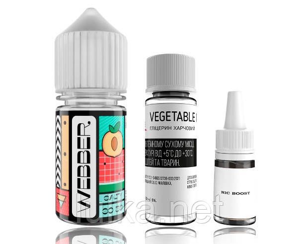 Webber Salt Orange Peach 50мг/мл 30мл. Webber Salt Orange Peach 50мг/мл 30мл.