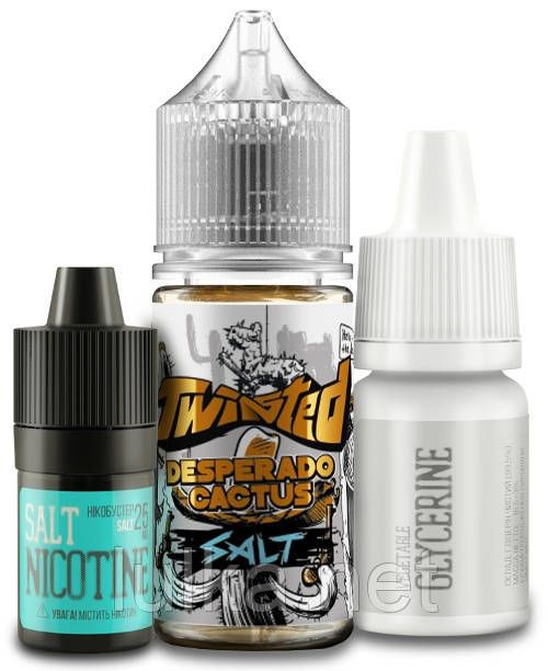 Набір Twisted Salt Desperado Cactus 25мг/мл 30мл. Набір Twisted Salt Desperado Cactus 25мг/мл 30мл.