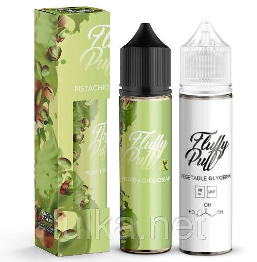 Набір Fluffy Puff Pistachio Ice Cream 60мл Organic Набір Fluffy Puff Pistachio Ice Cream 60мл Organic