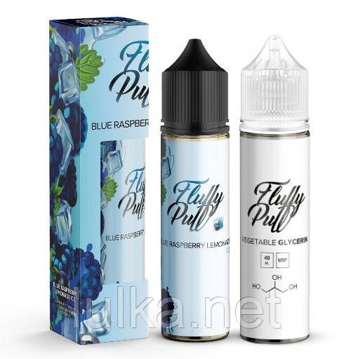 Набір Fluffy Puff Blue Raspberry Lemonade Ice 60мл Organiс Набір Fluffy Puff Blue Raspberry Lemonade Ice 60мл Organiс