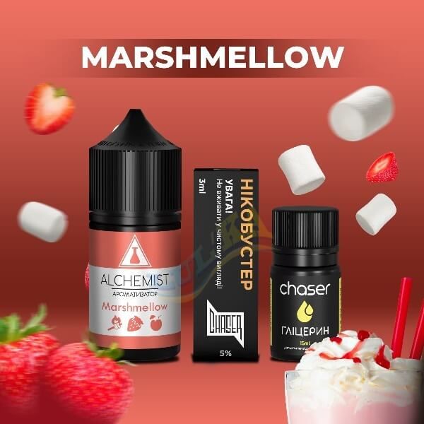 Набір Alchemist Salt Marshmellow (50мг/мл) 30мл. Набір Alchemist Salt Marshmellow (50мг/мл) 30мл.