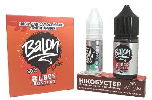 Комплект Salt Balon Blockbusters (50 мг/мл) 30 мл. Комплект Salt Balon Blockbusters (50 мг/мл) 30 мл.