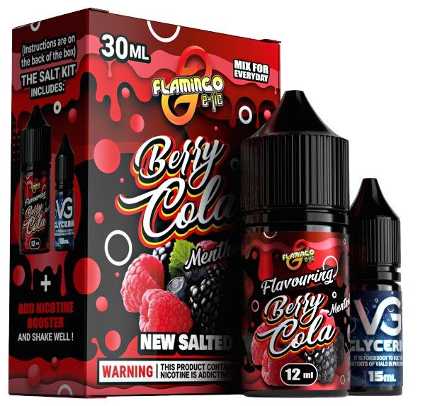 Набір Flamingo Salt Berry Cola (50 мг/мл) 30 мл Набір Flamingo Salt Berry Cola (50 мг/мл) 30 мл