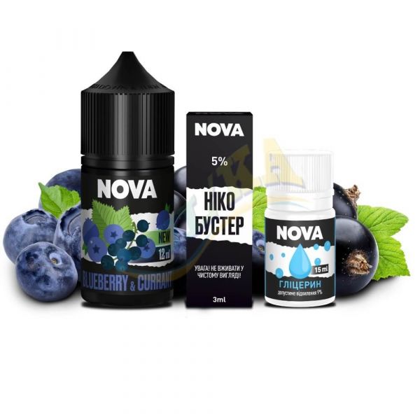 Набір Nova Salt Blueberry Currant (50 мг/мл) 30 мл. Набір Nova Salt Blueberry Currant (50 мг/мл) 30 мл.