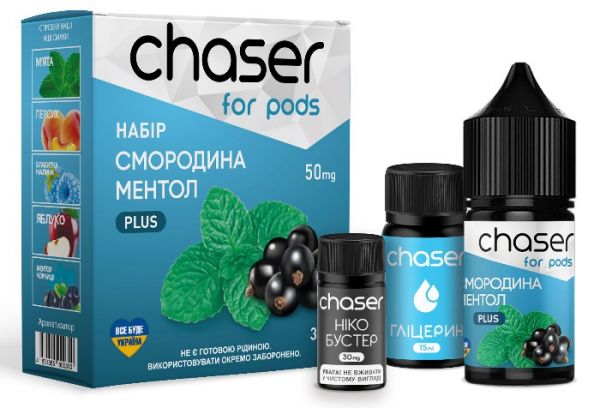 Набір Chaser for pods Salt Currant Mint (50 мг/мл) 30 мл Набір Chaser for pods Salt Currant Mint (50 мг/мл) 30 мл