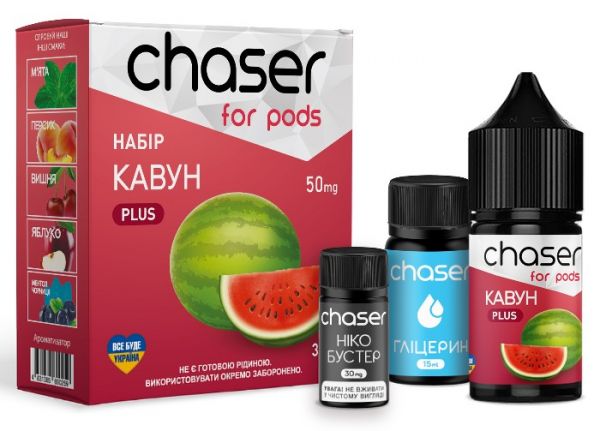 Набор Chaser for pods Watermelon (50 мг/мл) 30 мл Набор Chaser for pods Watermelon (50 мг/мл) 30 мл