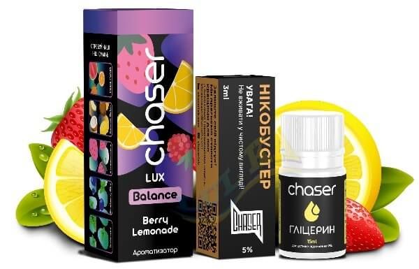Набір Chaser Lux Berry Lemonade Salt (50мг/мл) 30мл. Набір Chaser Lux Berry Lemonade Salt (50мг/мл) 30мл.
