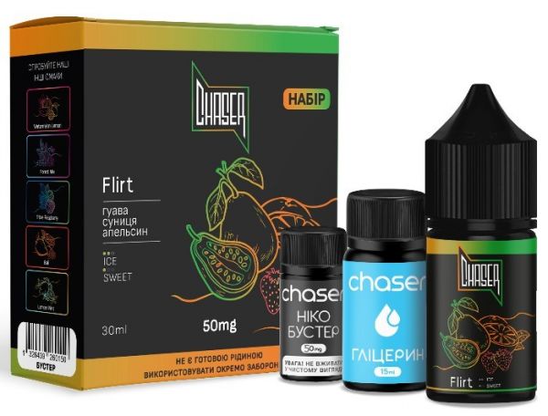 Набір Chaser Salt Flirt (50 мг/мл) 30 мл Набір Chaser Salt Flirt (50 мг/мл) 30 мл