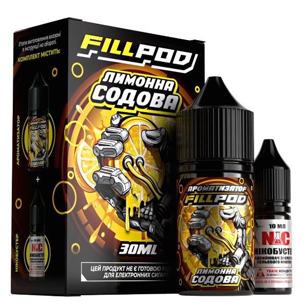 Набір Fill Pod Salt Лимонна Содова 30 мл. (50 мг/мл) Набір Fill Pod Salt Лимонна Содова 30 мл. (50 мг/мл)
