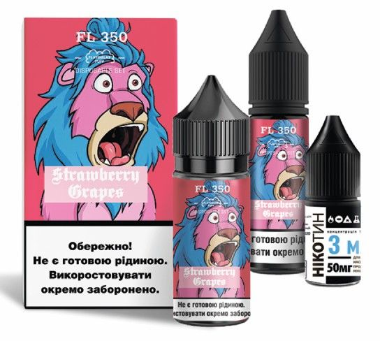 Набір FL 350 Strawberry Grapes Salt 30мл. Набір FL 350 Strawberry Grapes Salt 30мл.