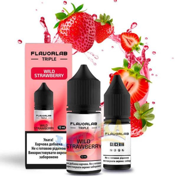 Набір Flavorlab Triple Wіld Strawberry Salt 30 мл. Набір Flavorlab Triple Wіld Strawberry Salt 30 мл.