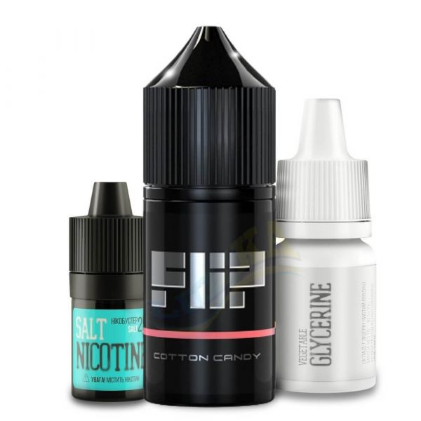 Набір Flip Salt Cotton Candy 25мг/мл 30мл. Набір Flip Salt Cotton Candy 25мг/мл 30мл.