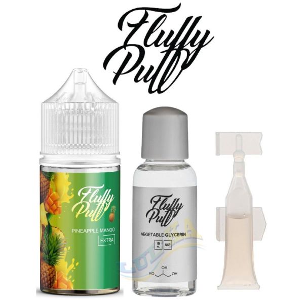 Набір Fluffy Puff Salt Pineapple Mango 30мл. Набір Fluffy Puff Salt Pineapple Mango 30мл.