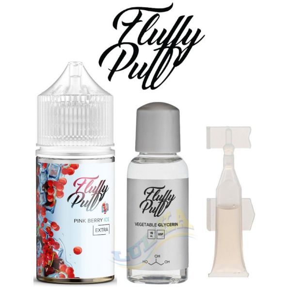 Набір Fluffy Puff Salt Pink Berry Ice 30 мл. Набір Fluffy Puff Salt Pink Berry Ice 30 мл.
