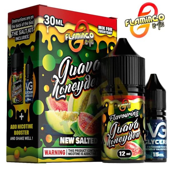Набір Flamingo Salt Guava Honeydew (50 мг/мл) 30 мл Набір Flamingo Salt Guava Honeydew (50 мг/мл) 30 мл