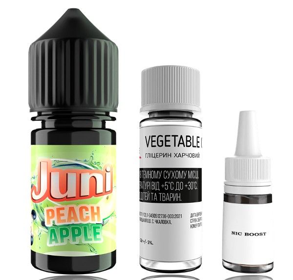 Комплект Juni Salt Peach Apple 50мг/мл 30мл. Комплект Juni Salt Peach Apple 50мг/мл 30мл.