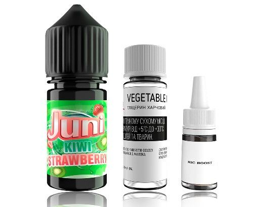 Комплект Juni Salt Kiwi Stawberry 50 мг/мл 30 мл. Комплект Juni Salt Kiwi Stawberry 50 мг/мл 30 мл.