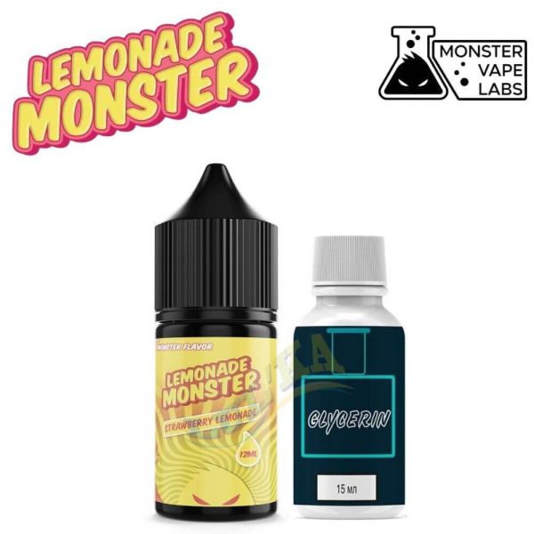 Набір Lemonade Monster Strawberry Lemonade Salt 30 мл. Набір Lemonade Monster Strawberry Lemonade Salt 30 мл.