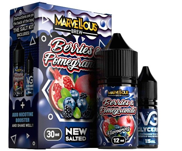 Marvellous Brew Salt Kit Berries & Pomegranate 30 мл. Marvellous Brew Salt Kit Berries & Pomegranate 30 мл.