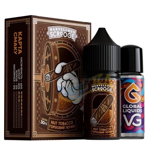 Набор Marvellous Scrooge Nut Tobacco 30 мл. Набор Marvellous Scrooge Nut Tobacco 30 мл.