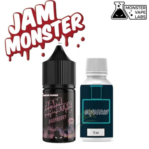 Набір Jam Monster Salt Raspberry 30мл. Набір Jam Monster Salt Raspberry 30мл.