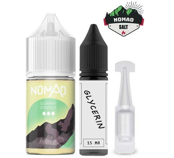 Набір Nomad Salt Gummy Grizzly (50 мг/мл) 30 мл. Набір Nomad Salt Gummy Grizzly (50 мг/мл) 30 мл.