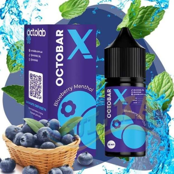 Набор Octobar X Salt Blueberry Menthol 30 мл. Набор Octobar X Salt Blueberry Menthol 30 мл.