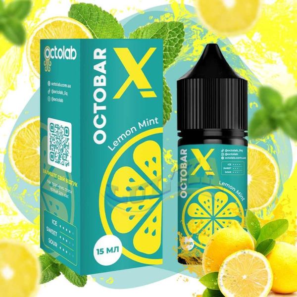 Набор Octobar X Salt Lemon Mint 30 мл. Набор Octobar X Salt Lemon Mint 30 мл.