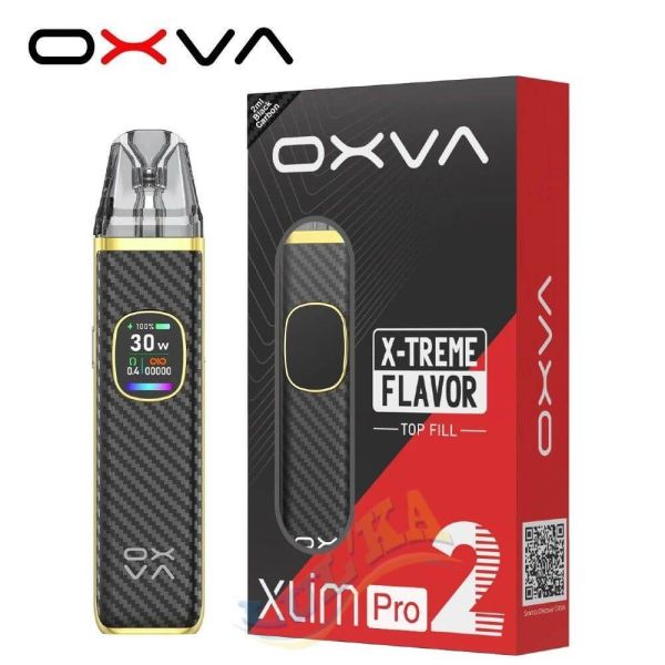 OXVA Xlim Pro 2 Pod Kit 1300mAh (Black Carbon) OXVA Xlim Pro 2 Pod Kit 1300mAh (Black Carbon)