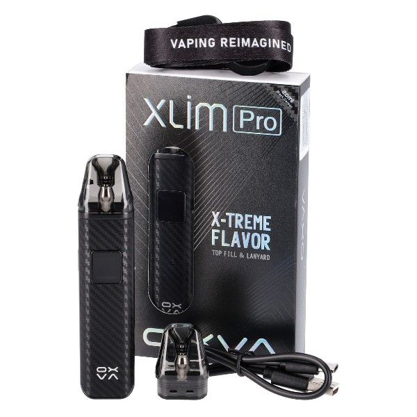 OXVA Xlim Pro Pod Kit 1000mAh (Black Carbon) OXVA Xlim Pro Pod Kit 1000mAh (Black Carbon)