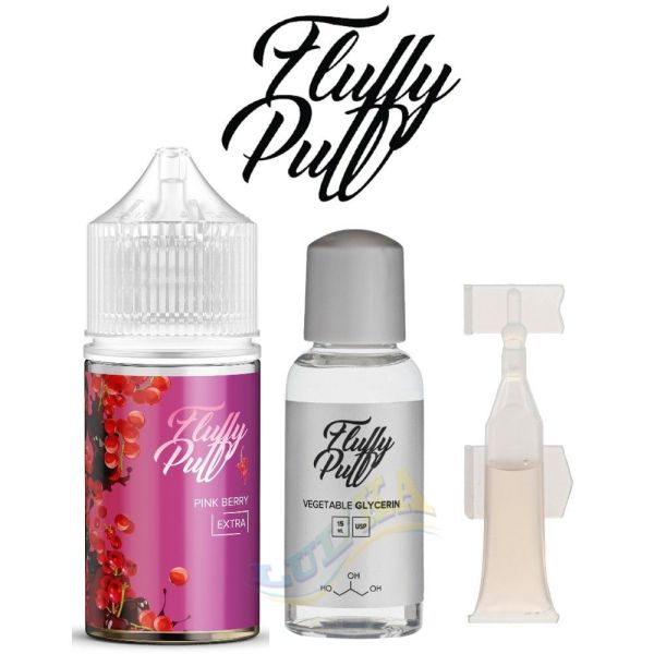 Набір Fluffy Puff Salt Pink Berry 30 мл. Набір Fluffy Puff Salt Pink Berry 30 мл.