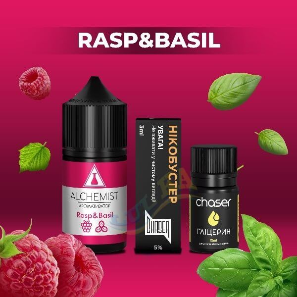 Набор Alchemist Salt Rasp&Basil (50 мг/мл) 30 мл. Набор Alchemist Salt Rasp&Basil (50 мг/мл) 30 мл.