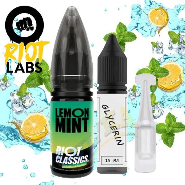 Набор Riot Classics - Lemon Mint Salt 30 мл. Набор Riot Classics - Lemon Mint Salt 30 мл.