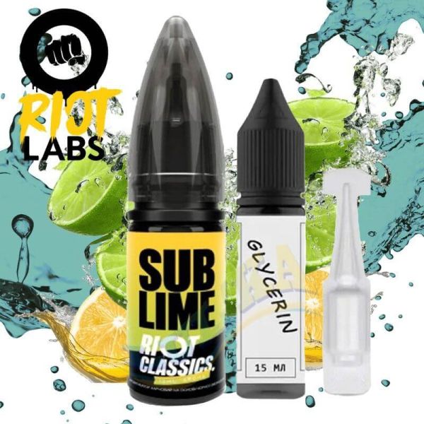 Набір Riot Classics Sub Lime Salt 30 мл. Набір Riot Classics Sub Lime Salt 30 мл.