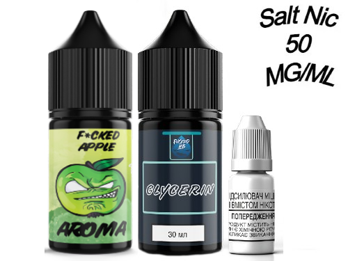 Набір Salt Fucked Sour Apple 50мг/мл 30мл. Набір Salt Fucked Sour Apple 50мг/мл 30мл.