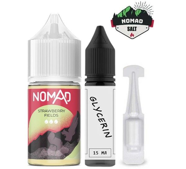 Набір Nomad Salt Strawberry Fields (50 мг/мл) 30 мл. Набір Nomad Salt Strawberry Fields (50 мг/мл) 30 мл.