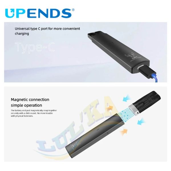 Upends Upox Pod System Kit 400 mAh (Black) Upends Upox Pod System Kit 400 mAh (Black)