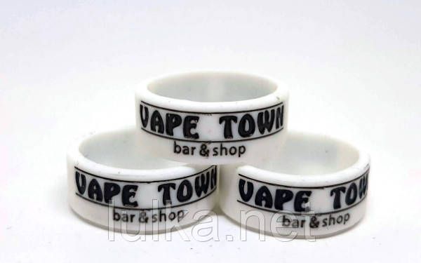 Декоративне силіконове кільце (Vape Band) Білий Декоративне силіконове кільце (Vape Band) Білий