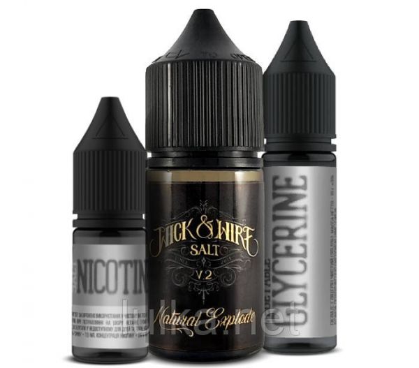 Набір Wick&Wire Salt Natural Explode 25 мг/мл 30 мл. Набір Wick&Wire Salt Natural Explode 25 мг/мл 30 мл.