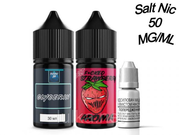 Набір Salt Fucked Strawberry 50 мг/мл 30 мл. Набір Salt Fucked Strawberry 50 мг/мл 30 мл.