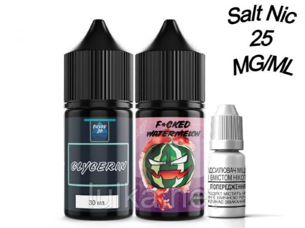Набір Salt Fucked Watermelon 25 мг/мл 30 мл. Набір Salt Fucked Watermelon 25 мг/мл 30 мл.
