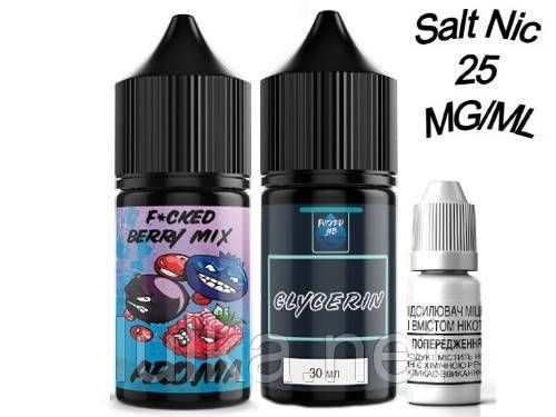Набір Salt Fucked Berry Mix 25 мг/мл 30 мл. Набір Salt Fucked Berry Mix 25 мг/мл 30 мл.