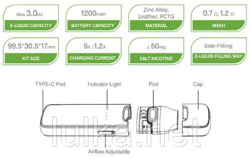 Voopoo VMATE E Pod Kit 1200mAh (Classic Black) Voopoo VMATE E Pod Kit 1200mAh (Classic Black)